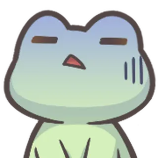 🐸 27c2b49d żaba, smutny, rozczarowany, wyczerpany, mem whatsapp sticker