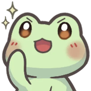 🐸 39f74631 żaba, słodkie, kawaii, kreskówka, zwierzę whatsapp sticker