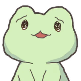 🐸 52e2a0a7 żaba, kreskówka, słodki, zwierzę, zielony whatsapp sticker