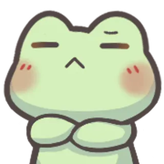 🐸 dd1a4a1b żaba, słodki, zielony, emoji, naklejka whatsapp sticker