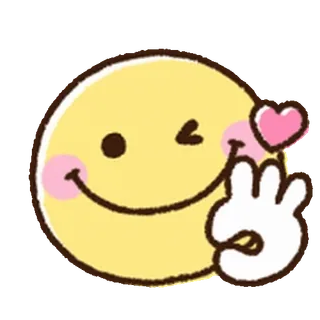 ⭐ 61957dc4 emoji, wink, heart, cute, smile, happy telegram sticker