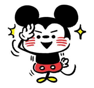 Mickey Mouse & Friends♪by Kanahei  @SeanChannel telegram stickers