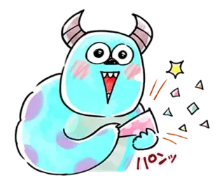 🐰 274833da パンツ monster, cartoon, kawaii, cute telegram sticker