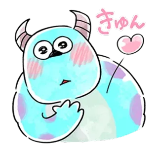 🐰 a1547dbe きゅん cute, monster, kawaii, anime telegram sticker