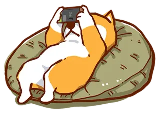 🎮 80ecc5ce 犬, 柴犬, 遊ぶ, ビデオゲーム, ゲーマー, ソファ, 漫画 telegram sticker