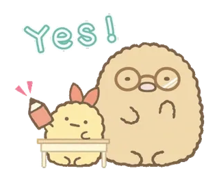 💬 4ca9d53c Yes! น่ารัก, คาวาอิ, การ์ตูน, เรียน, ครู telegram sticker