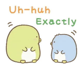 🤍 3df3df6a Uh-huh
Exactly 可爱, 动物, 鸟类, 同意, 批准 whatsapp sticker