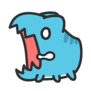 🐮 fc310837 マンガ, モンスター, 可愛い, ステッカー whatsapp sticker