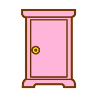 🐶 5d81c477 гардероб, мебель, шкаф, розовый telegram sticker