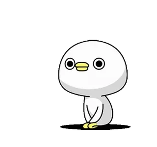 ⭐ b2cd4cf9 fofo, pássaro, engraçado, desenho animado, simples, pato whatsapp sticker