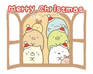❄️ f4aebf4c MERRY CHRISTMAS 크리스마스, 메리 크리스마스, 휴일, 귀여운, 겨울, 축제, 캐릭터 telegram sticker