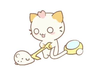 cat & kkung's exciting staycation(ENG) @moe_sticker_bot whatsapp stickers