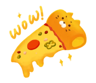 😳 bbd3ea78 ピザ, 食べ物, スライス, 漫画, 可愛い, 面白い telegram sticker