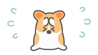 😖 24a64857 hamster, tier, süß, schwindelig, drehend, cartoon telegram sticker