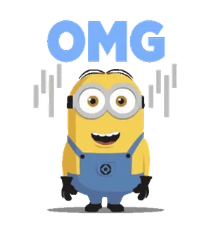 🍋 1d618ac2 Minion Despicable Me OMG Minion, Cattivissimo Me, OMG, Cartone animato, Divertente whatsapp sticker