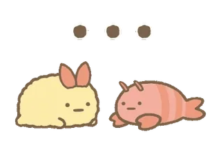 🍈 86a076a1 สัตว์, น่ารัก, การ์ตูน, กุ้ง, เทมปุระ, คาวาอิ telegram sticker