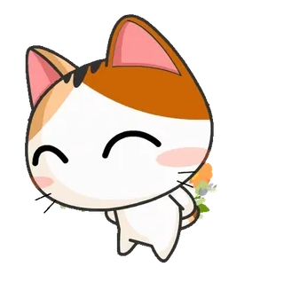 ⭐ 1677ebb6 кот, милый, животное, мультик, стикер, дружелюбный telegram sticker
