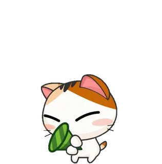 ⭐ e58978a4 кот, милый, мультфильм, каваи, наклейка telegram sticker