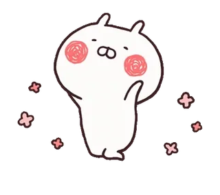 🍡 d7d884ea fofo, coelho, desenho animado, kawaii, animal telegram sticker