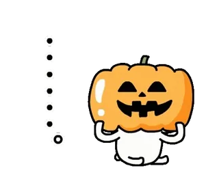 🍄 93f4eed0 pumpkin, halloween, autumn, fall, cartoon whatsapp sticker