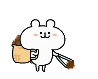 🍄 e4c582bb cute, cartoon, animal, kawaii, sticker, illustration whatsapp sticker