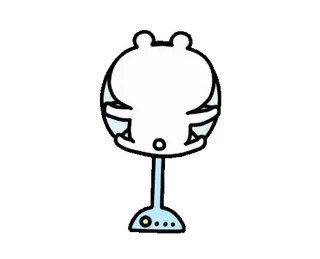 🍉 8b0eb76a Alien, Kartun, Lucu, Putih, Makhluk, Lucu telegram sticker