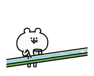 🍉 d0f25970 beruang, kartun, imut, air, dayung telegram sticker