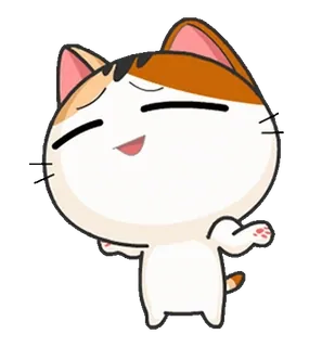 ⭐ fadea379 Katze, Tier, niedlich, Cartoon, fröhlich, spielerisch telegram sticker