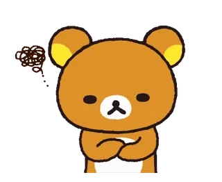 🌸 8b48b59e Rilakkuma медведь, милый, мультик, расслабленный медведь, животное, кавай telegram sticker