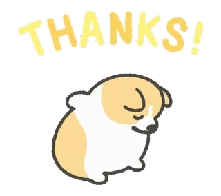 🙏 94221c62 THANKS! ありがとう, 犬, ありがとう, 可愛い, 感謝 telegram sticker