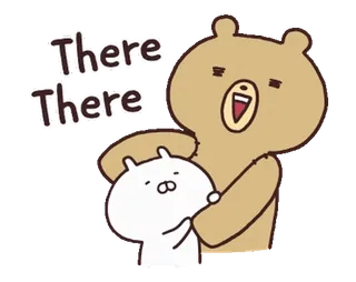 💨 1ab3c31d There There orso, coniglio, conforto, carino, abbraccio, amichevole, empatia telegram sticker