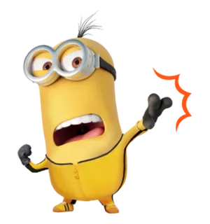🍋 5d53f455 Minion minion, cartoon, yellow, character telegram sticker