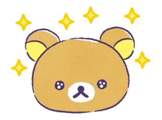 🎀 5cb91fd4 oso, lindo, kawaii, animal, brillo, dibujos animados whatsapp sticker