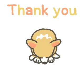 🤝 03d40418 Thank you danke, hund, corgi, süß, tier telegram sticker