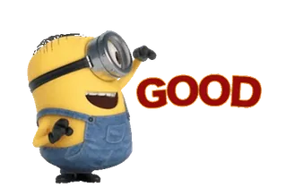 🍋 7cd98953 Minion Despicable Me GOOD 미니언, 좋은, 만화, 웃긴 telegram sticker