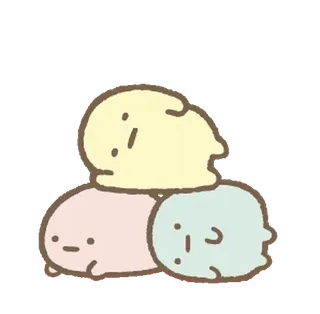 🧅 27fa1521 carino, kawaii, pila, pastello, blob, semplice telegram sticker