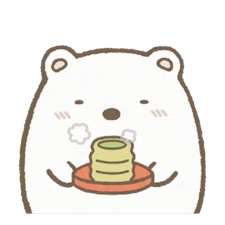 🧅 303a8f19 orso, pila, cibo, carino, cartone animato, animale telegram sticker