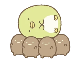 🧅 d035b6d8 carino, kawaii, personaggi, cartoni animati, divertente, adesivo, bizzarro, illustrazione telegram sticker