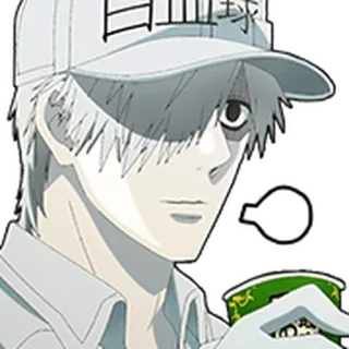 🩸 6fffc98c Cells at Work! 白血球 Anime, Cells at Work!, Tế bào bạch cầu, Hataraku Saibou telegram sticker
