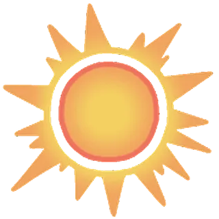 🫥 5541b849 sole, estate, luminoso, caldo, meteo, solare, giallo telegram sticker
