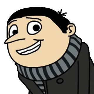 🍋 58401fbb Gru Despicable Me desenho animado, animação, personagem, vilão, Gru telegram sticker