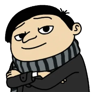 🍋 973f208e Gru Despicable Me Gru, Meu Malvado Favorito, Desenho animado, Animado, Cachecol, Sorrindo telegram sticker