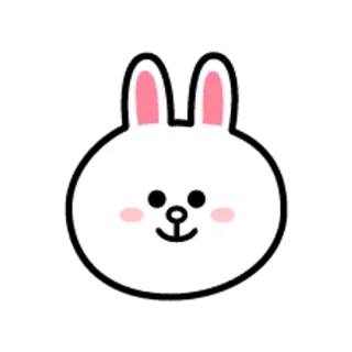 😋 fd698e71 Cony królik, królik, Line Friends, Cony, słodki, zwierzę, kreskówka telegram sticker
