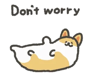 unmotivated dog corgi animation sticker @moe_sticker_bot telegram stickers