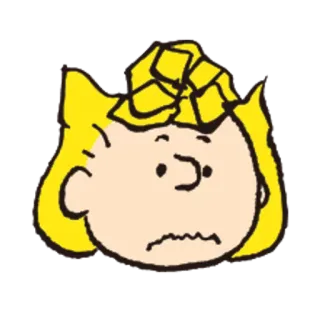 🐧 fead2fd2 Sally Brown peanuts, sally brown, desenho animado, quadrinhos, personagem whatsapp sticker