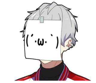 ⭐ 49bb45bf (. 'ω' .) Anime, VTuber, Emoticon, Personaggio, Carino telegram sticker