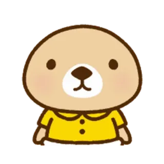 🐧 579bc7e6 orso, cartone animato, carino, animale, kawaii, adesivo telegram sticker
