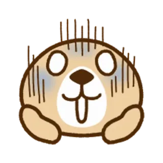 🐧 e3072ed0 animale, roditore, divertente, carino, cartone animato, adesivo, marmotta telegram sticker