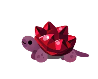 ✨ 8323c6e0 거북이, 루비, 보석, 동물, 귀여운, 껍질 telegram sticker