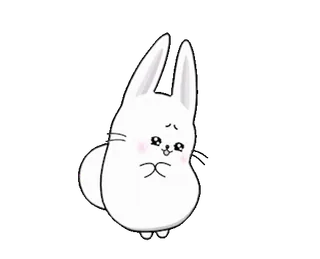 🥺 d5464c69 kelinci, imut, kelinci, kawaii, hewan telegram sticker